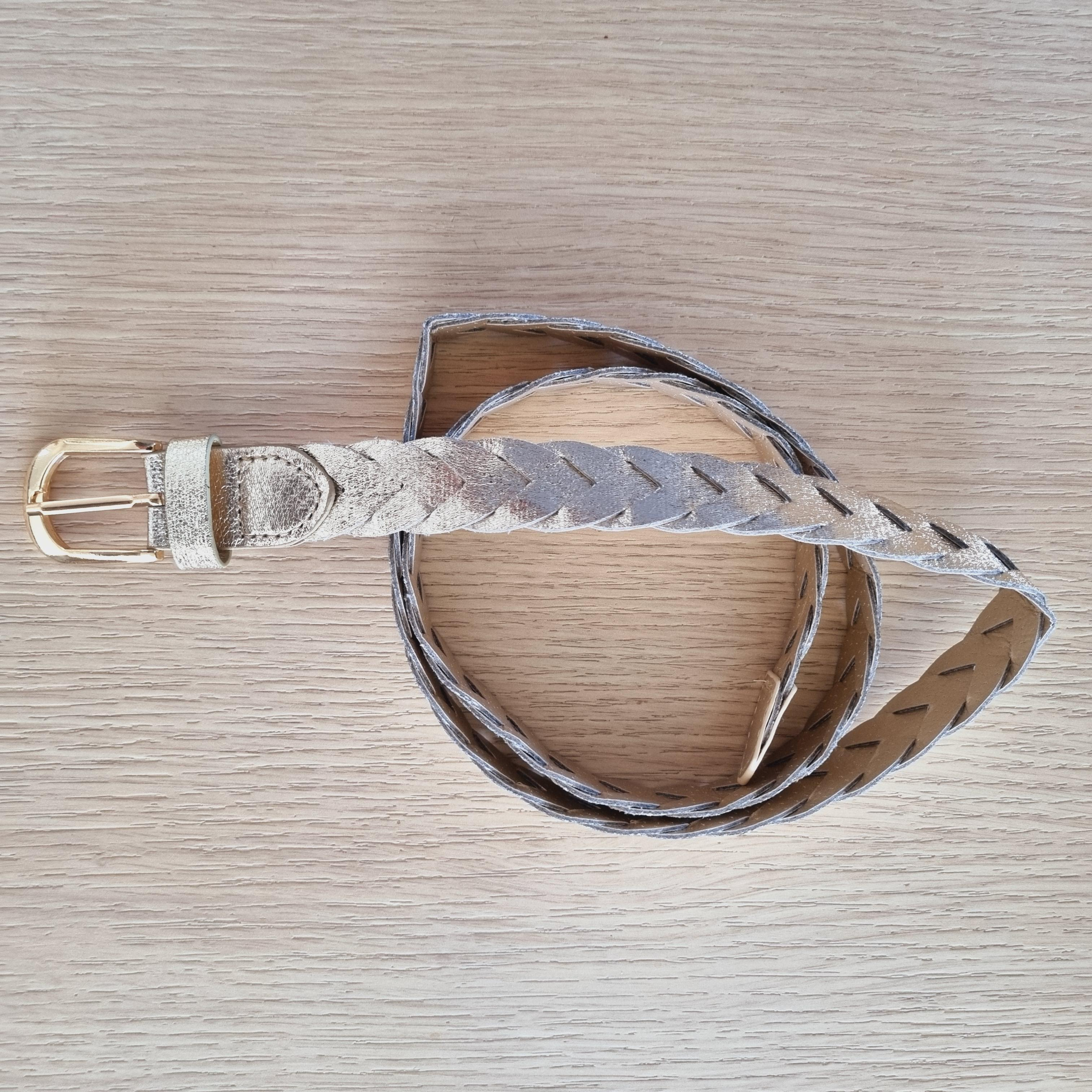 Ceinture tressée gold