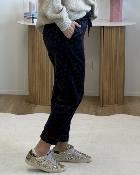 Pantalon satiné leo marine