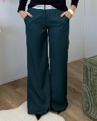 Pantalon glitter vert