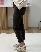 Chino velours marron