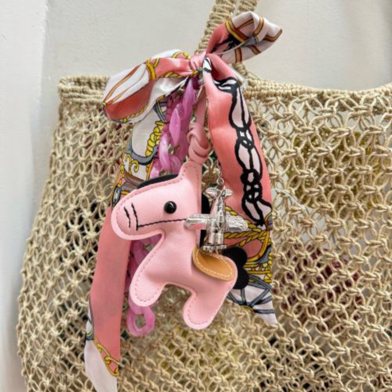 Bijoux de sac rose