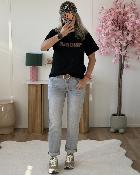 Tee shirt amour pailleté