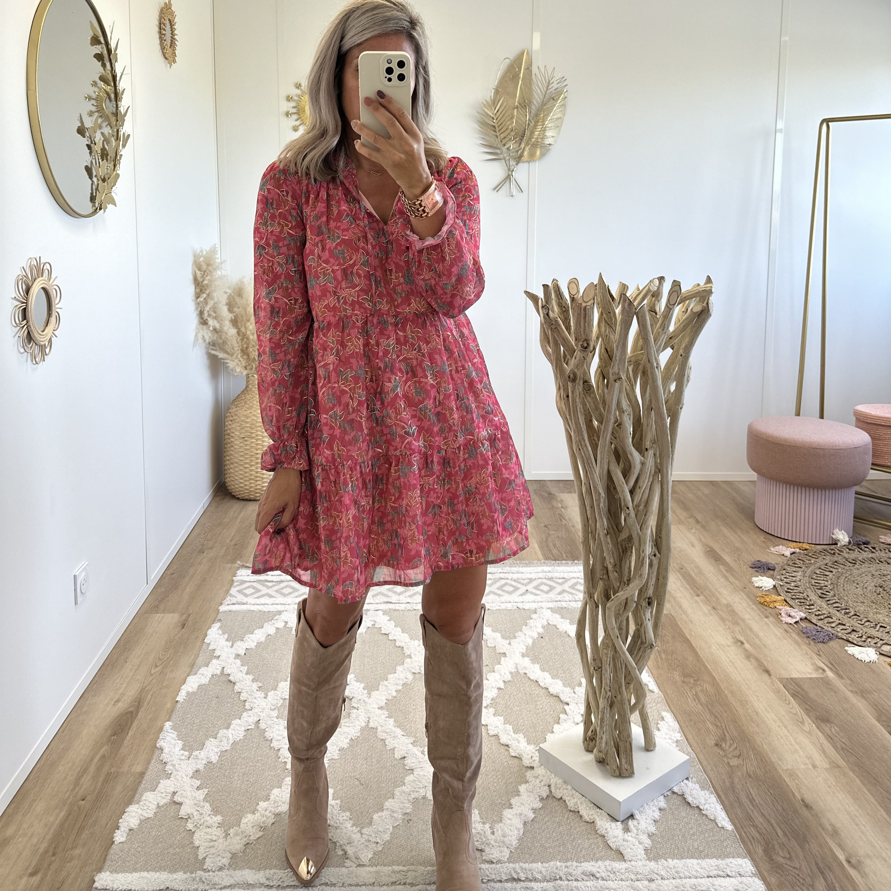 Robe Lilia rose