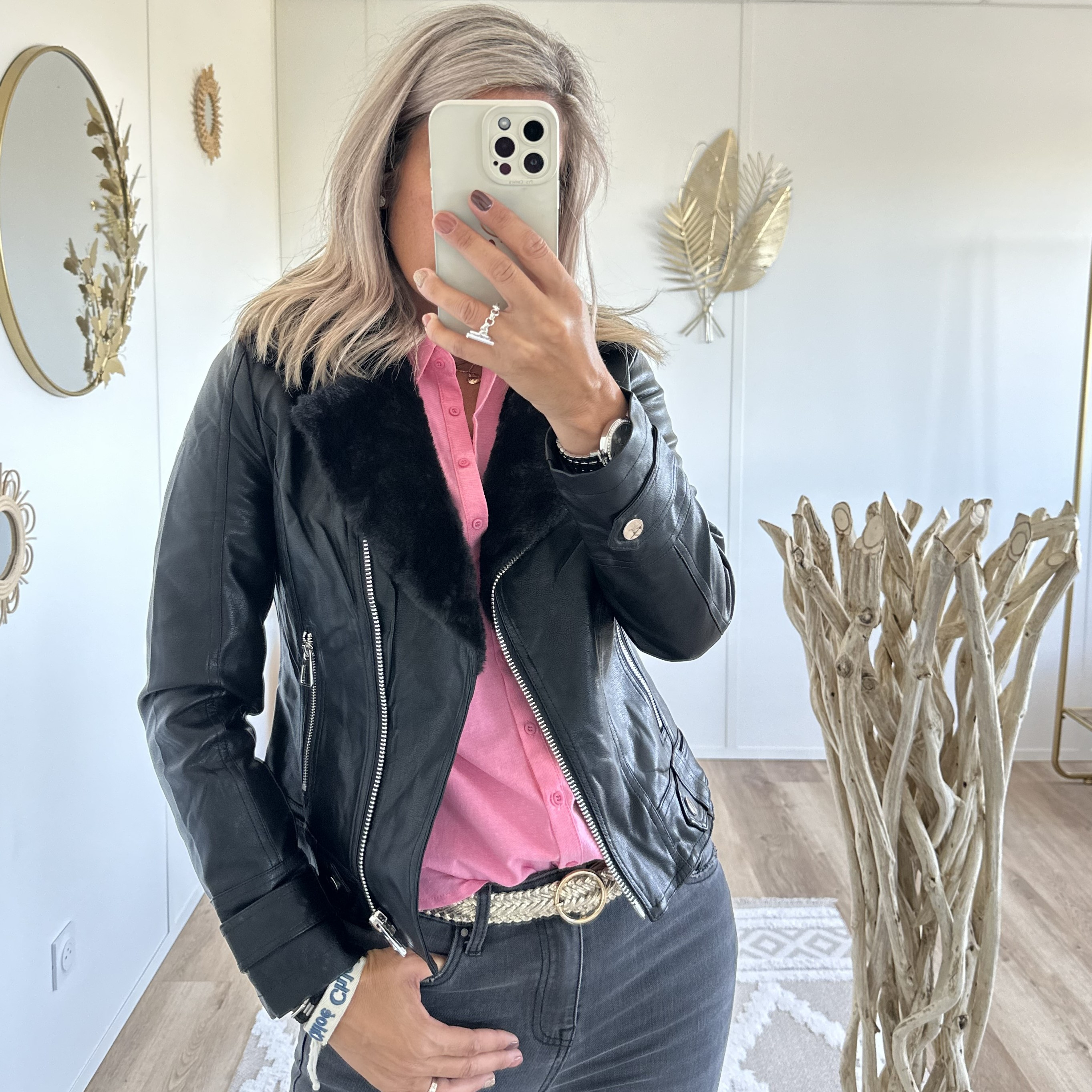 Perfecto avec fausse fourrure