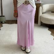 Jupe Satinée rose