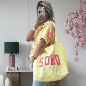 Sac en jeans jaune 