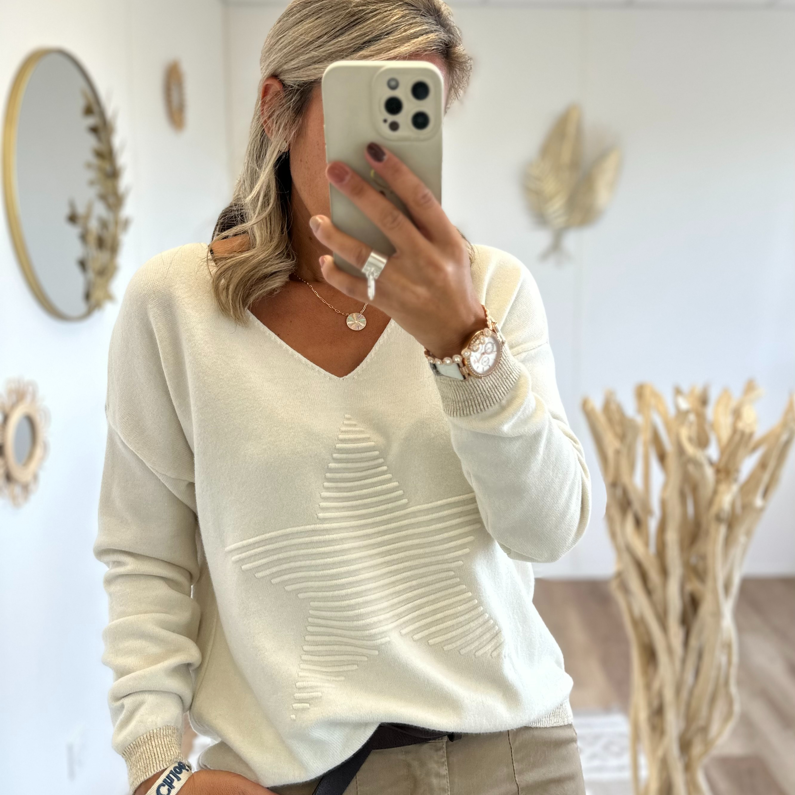 Pull Aurelie ecru