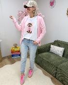 Tee shirt doggy rose