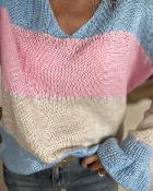 Pull Maelys ciel rose beige 