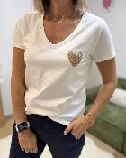 Tee shirt Kelsey blanc