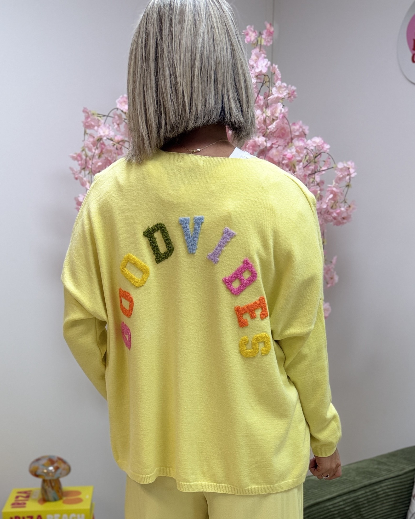 Gilet good vibes jaune