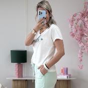 Tee shirt smile vert d'eau