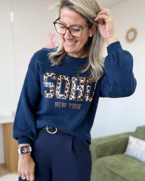 Pull Anouk marine (du 34 au 40)