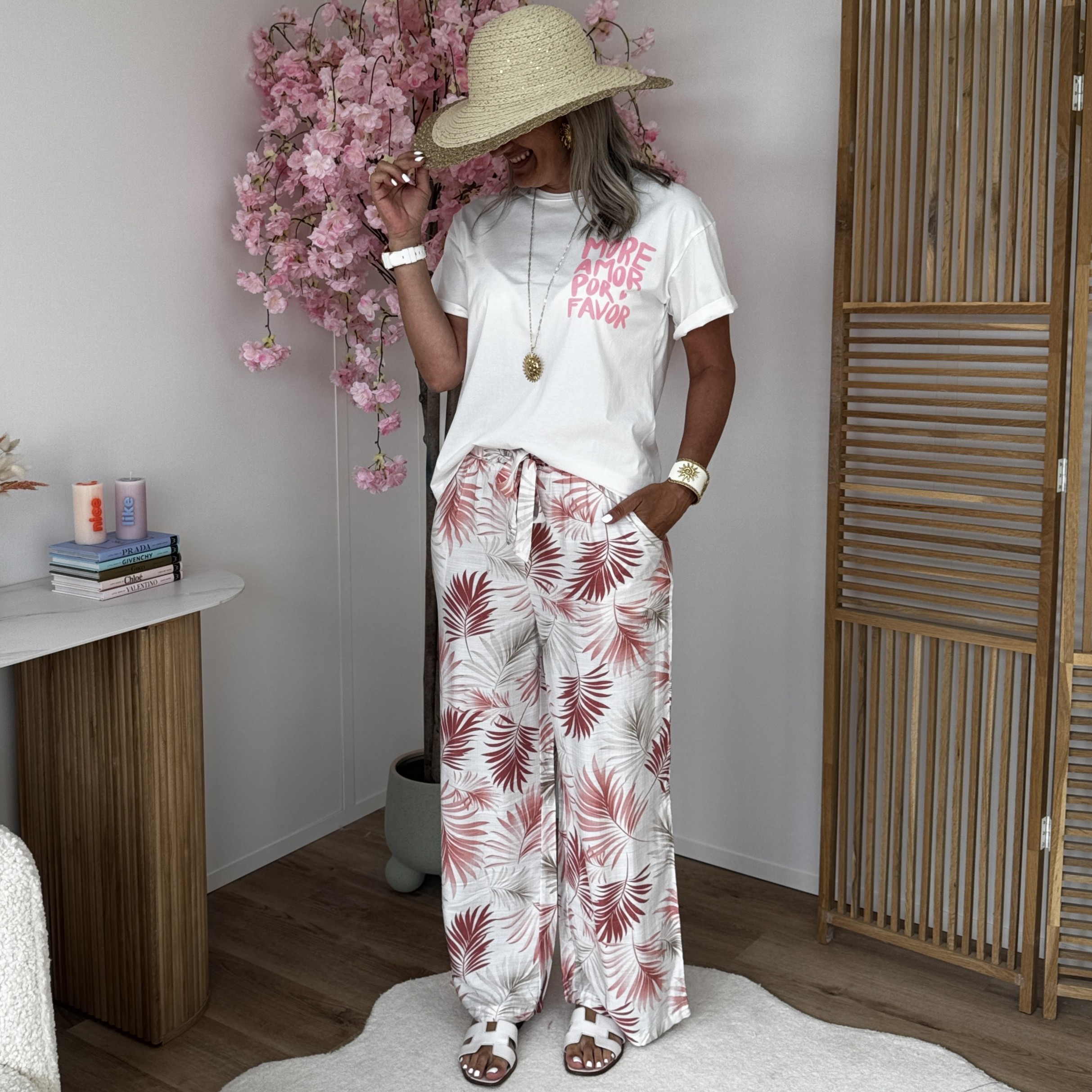 Pantalon Luc rose
