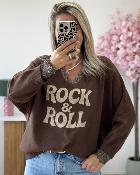 Sous pull dentelle chocolat