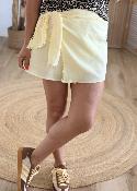 Jupe short Laly jaune