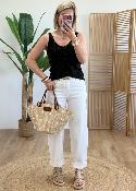 Top strass noir