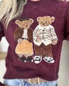 Pull Balou bordeaux