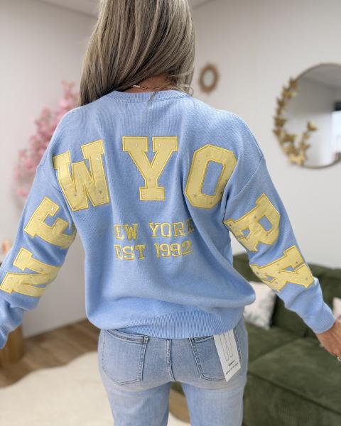 Pull Donna ciel jaune