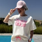 Ensemble Cosy club blanc rose