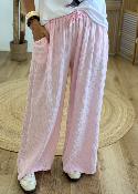 Pantalon Agathe rose