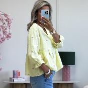 Blouse Jonathan jaune rose