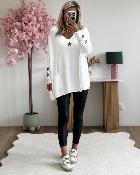 Pull Lison blanc