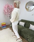 Pull bijoux ecru