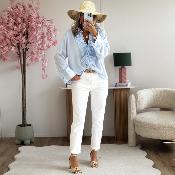 Blouse Amaya bleue