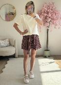 Short chemise bordeaux