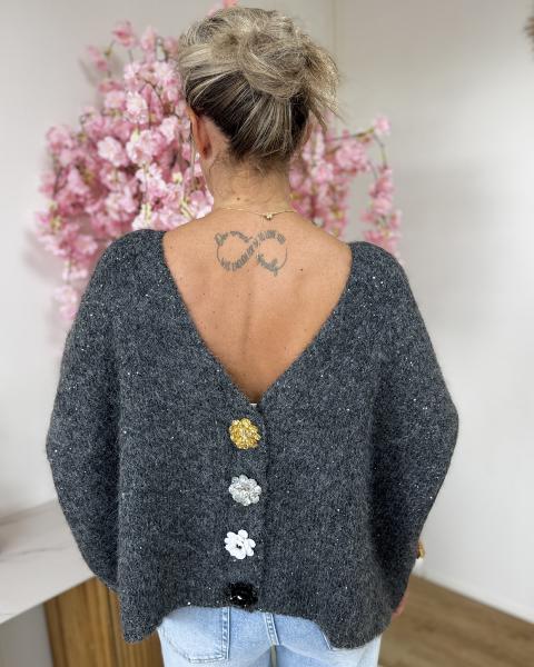 Pull Ysaline gris