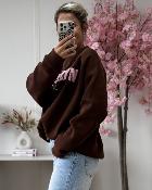 Sweat Brooklyn marron rose