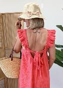Robe Estelle corail