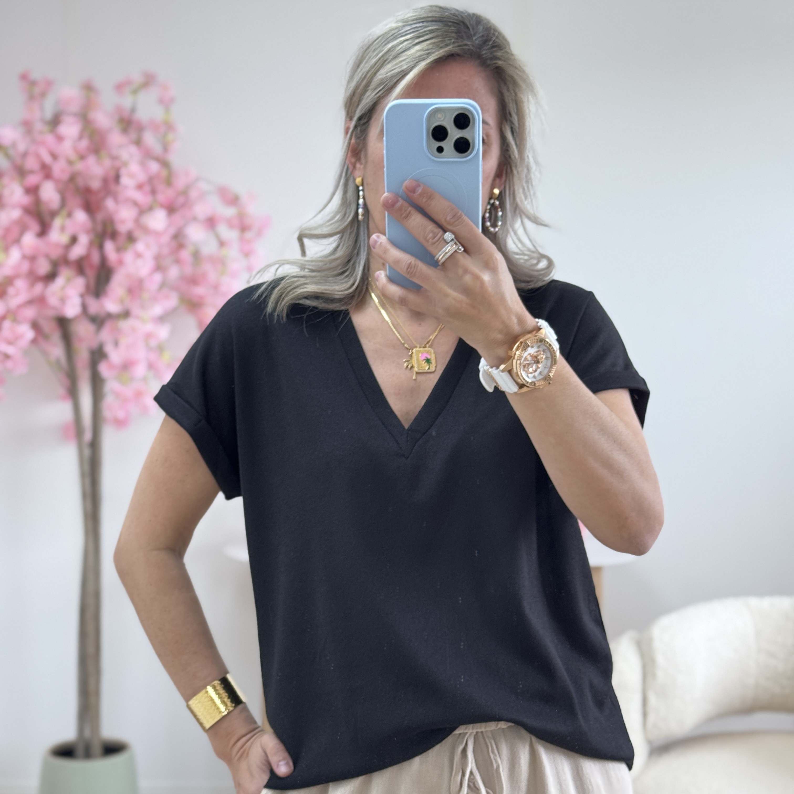 Tee shirt Laura noir