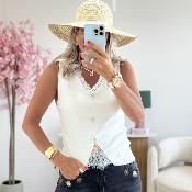 Top Alina blanc