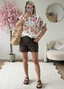 Short jeans choco