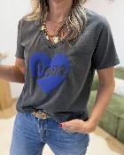 Tee shirt Leslie bleu