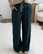 Pantalon Paula vert canard