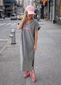 Robe T shirt iconic gris clair