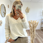 Pull Aurelie ecru