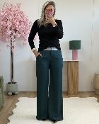 Pantalon glitter vert