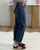 Jean Mom strass