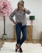 Jean Mom strass