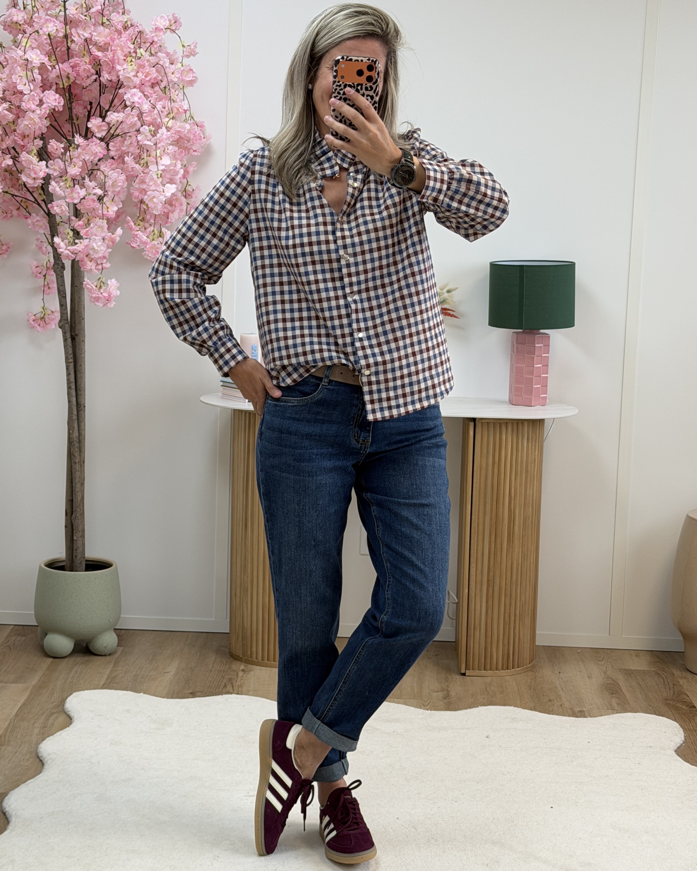 Jean Mom strass