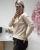 Pull casquette strass