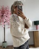 Pull Gaetane ecru