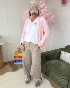 Gilet good vibes rose