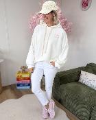 Sweat Dolce vita blanc