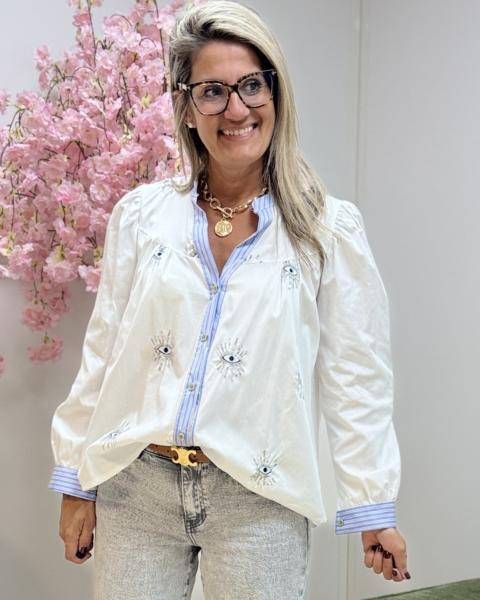 Chemise eyes sequins