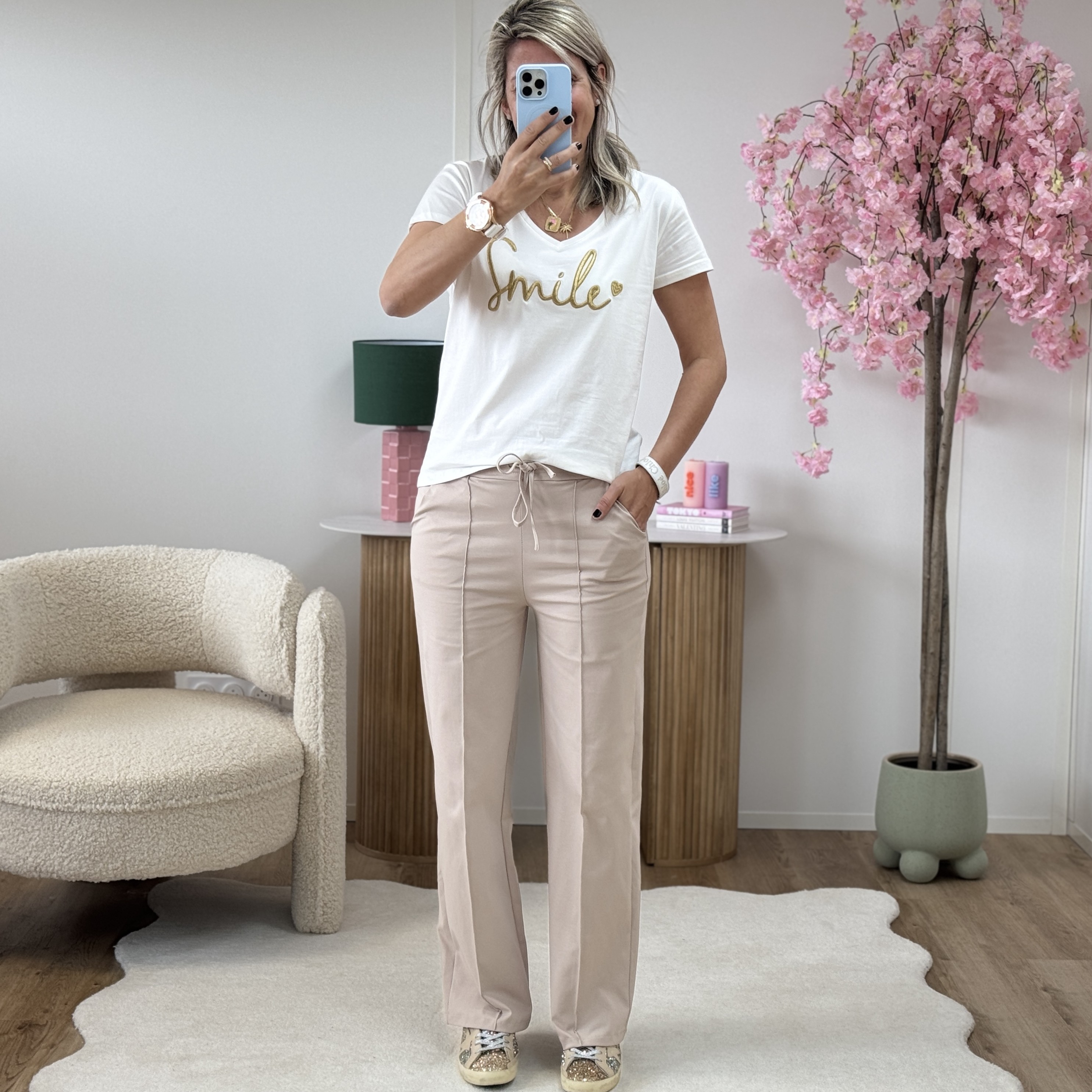 Pantalon Noah beige